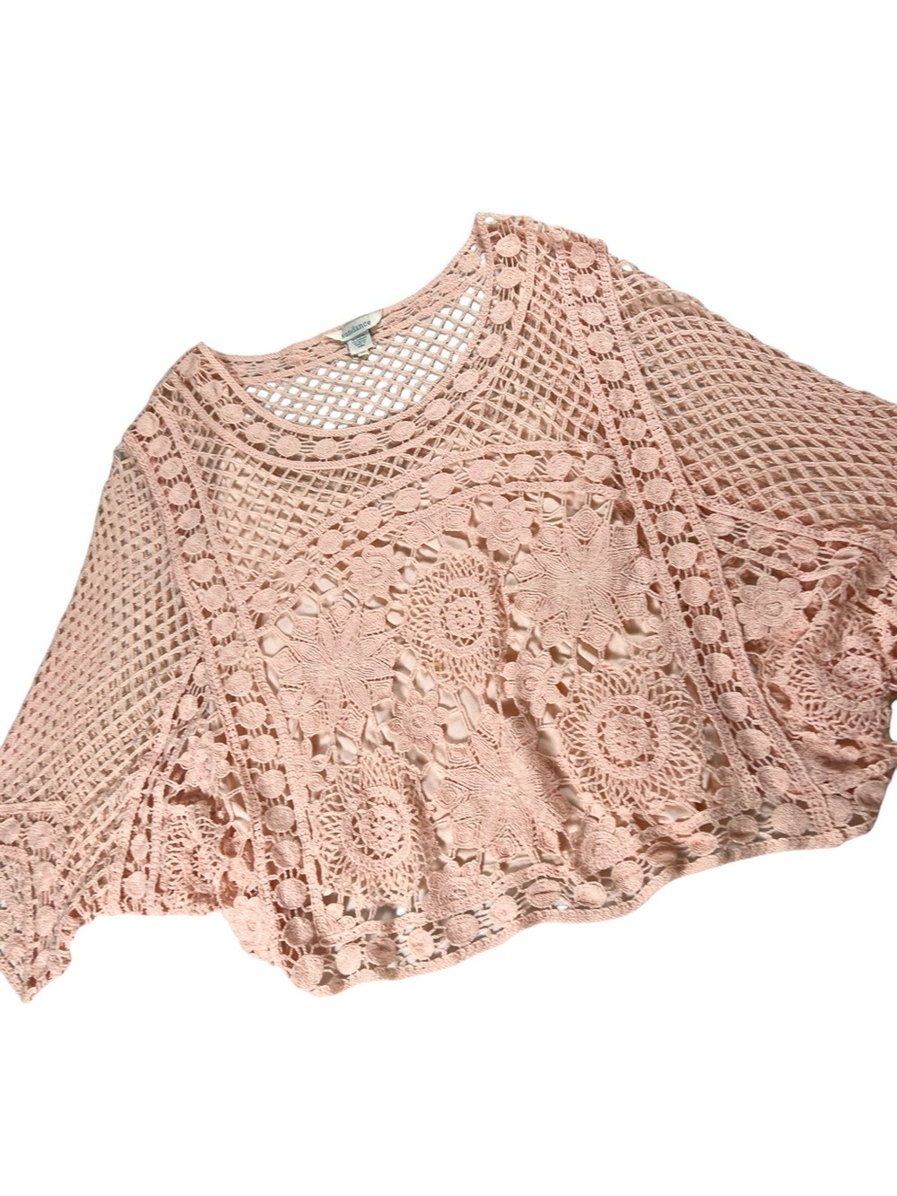 Sundance Crochet Lace Pullover Oversized Top Size XL - Picture 8 of 16